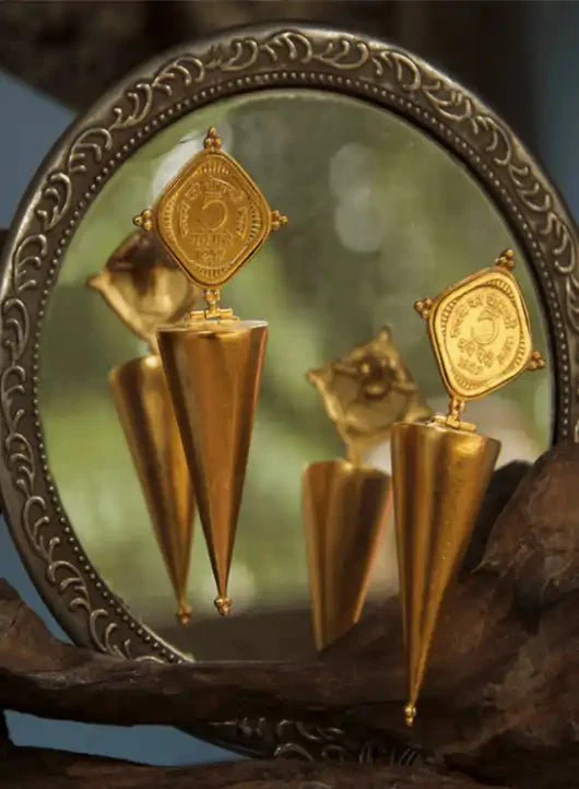 5 Paisa coin earring - Image 3